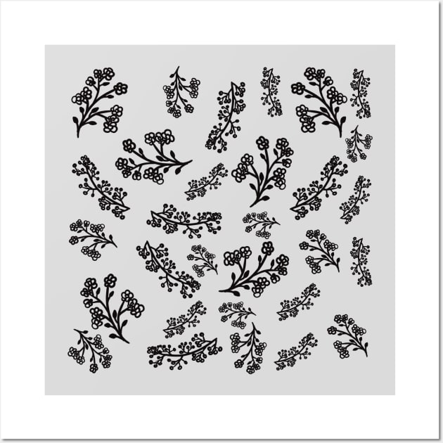 Flower Pattern Wall Art by Xatutik-Art